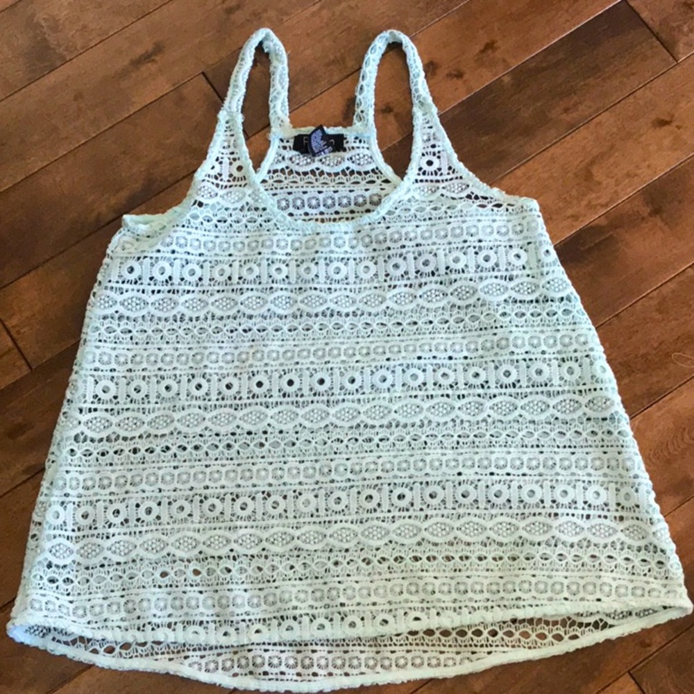 Papillon Tank Top- Teal- Size S